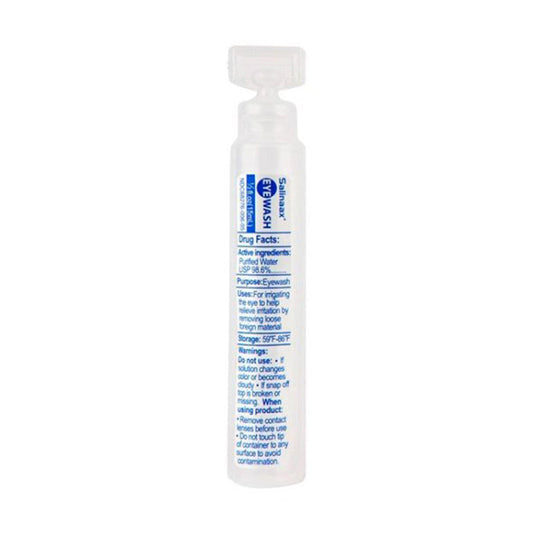 EWA1 SALINE STERILE EYE WASH AMPS SALINAAX 15ml SINGLE