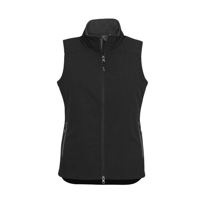 J404L BIZ COLLECTION LADIES GENEVA VEST POLY SHELL FLEECE LINING