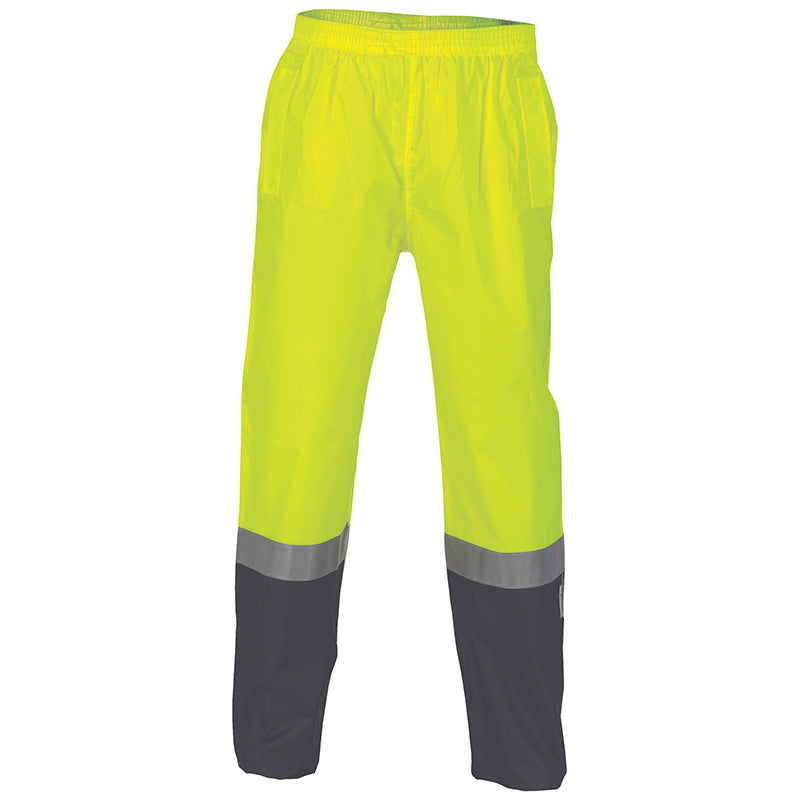3880 190D POLY/PU 2TONE HV L/W RAIN PANT – TAPED