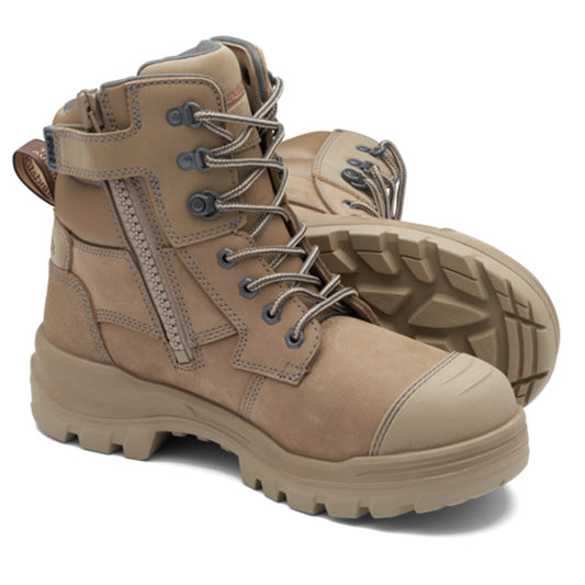 8063 BLUNDSTONE ROTOFLEX 150MM ZIP SAFETY BOOT
