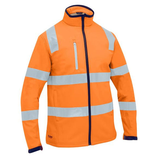 BJ6058T BISLEY TAPED HI VIS SOFT SHELL JACKET