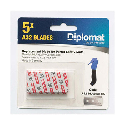 A32 MOZART REPLACEMENT CARBON STEEL BLADES TO SUIT A31 PK/10