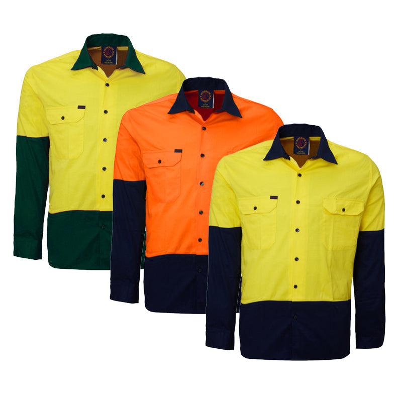 RM1050 SHIRT L/S 190GSM DRILL