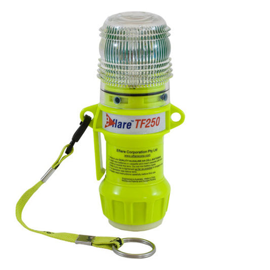 TF250R EFLARE BEACON RED LED FLASH OR WORKLIGHT WITH LANYARD