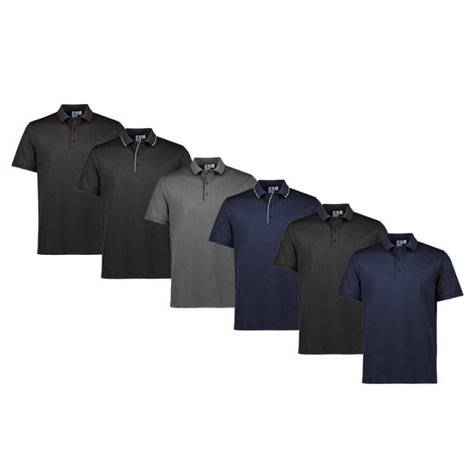 P313MS FASHION BIZ MENS FOCUS SHORT SLEEVE POLO
