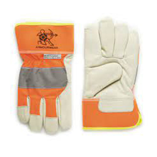 101-BGL-RO ARMOURWEAR HI VIS RIGGER EN471 COMP. GLOVE  SIZE LGE     #