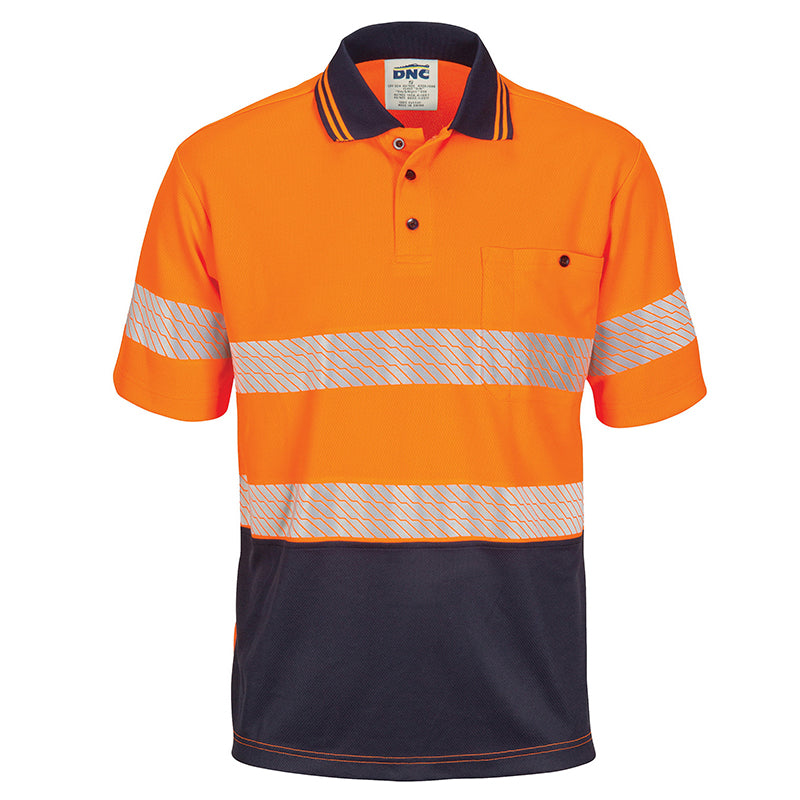 3511 DNC SEGMENTED TAPED MESH S/S POLO
