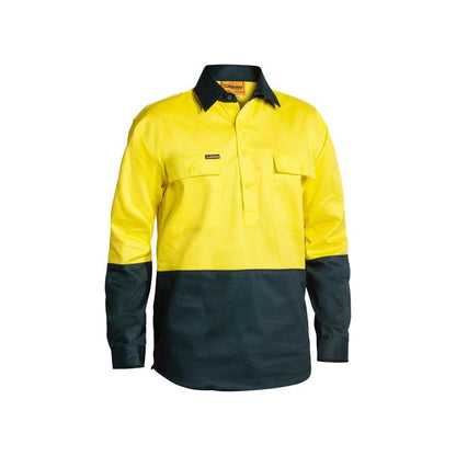 BSC6267 BISLEY CLOSED FRONT COTTON DRILL LONG SLEEVE SHIRT