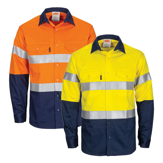 3409 FLAME RETARDANT DRILL SHIRT WITH TAPE L/S