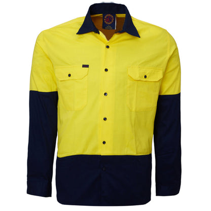 RM1050 SHIRT L/S 190GSM DRILL