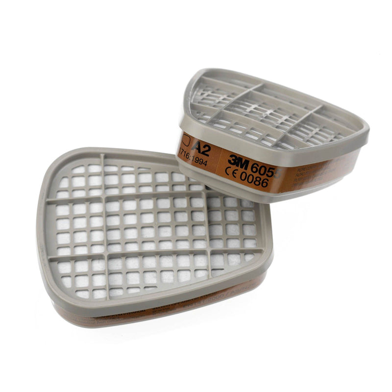 6055 ORGANIC VAPOUR FILTER CARTRIDGE A2  –  BOX OF 4 PAIR