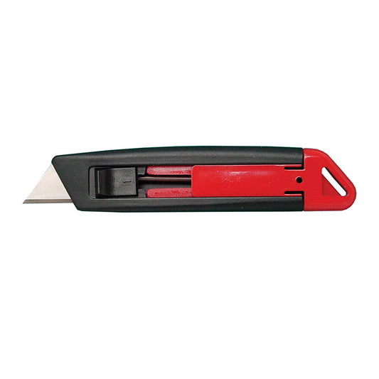 A33 DIPLOMAT SPRING LOADED SAFETY KNIFE RED HANDLE