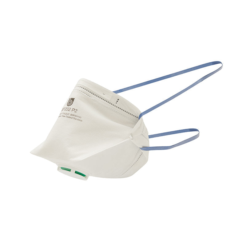ARMOURWEAR HACCP P2 DISPOSABLE MASK FLAT FOLD VALVED BX/10