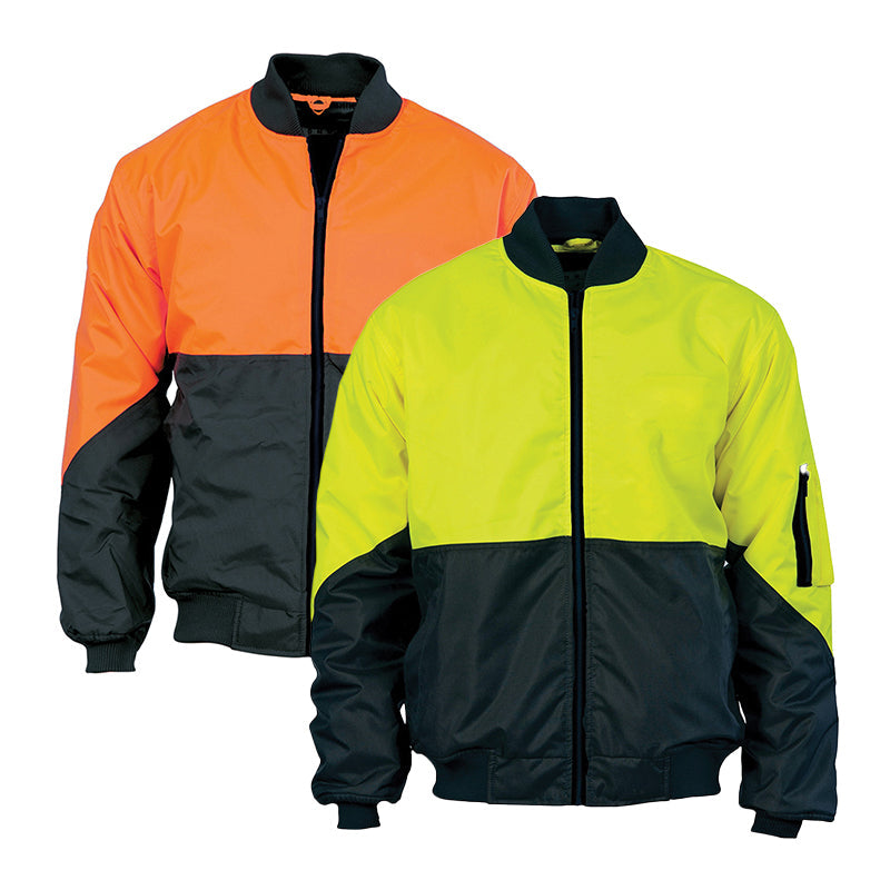 3761 DNC HIVIS TWO TONE BOMBER JACKET