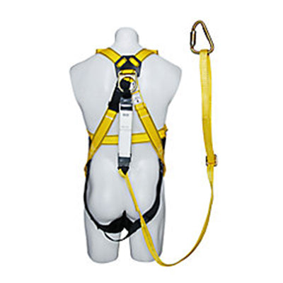 10149253 MSA INTERGRAL WORKMAN HARNESS WITH LANYARD & KARABINER LARGE