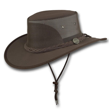 1057 CANVAS DROVER HAT WITH MESH SIDES