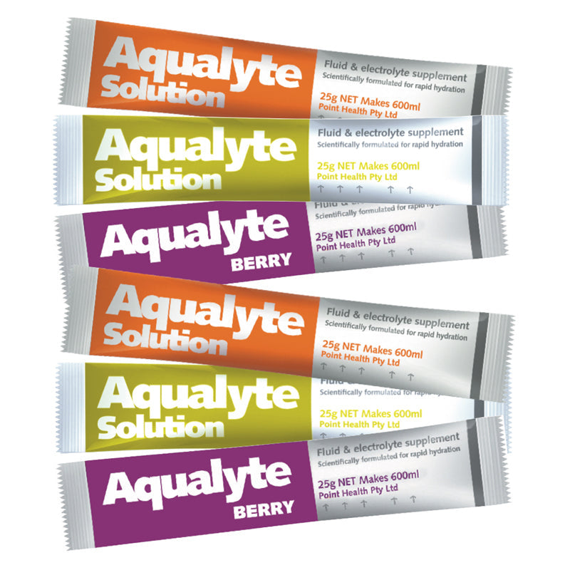 A-M25G50S AQUALYTE FLUID SUPPLEMENT 25g MIXED FLAVOUR CTN=50