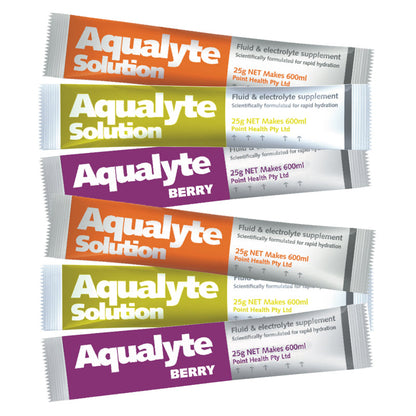 A-M25G50S AQUALYTE FLUID SUPPLEMENT 25g MIXED FLAVOUR CTN=50