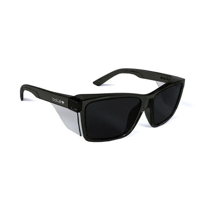 STK42N22A BOLLE STKS 420 SMOKE LENS PC SAFETY GLASSES PLATINUM ASAF GRAPHITE PC TEMPLE/FRAME