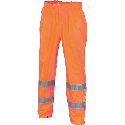 3872 DNC HI VIS RAIN PANTS WATERPROOF BREATHABLE TAPED