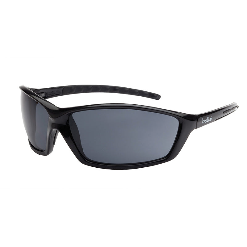 1626402 BOLLE PROWLER GLOSS BLACK FRAME SMOKE LENS SAFETY GLASSES