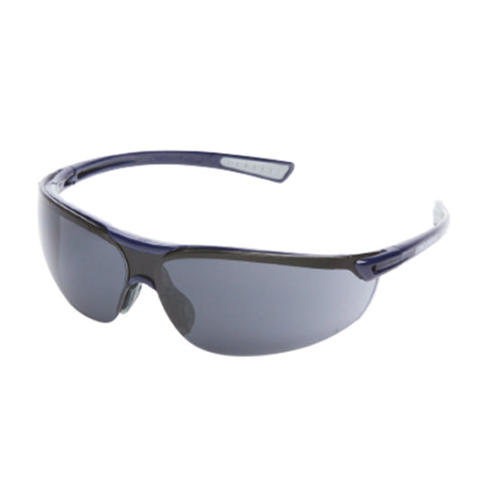 SS9114/S ARMOURWEAR SMOKE JAZZ BLU FRM WRAP A/FOG/SCR LENS SAFETY GLASSES