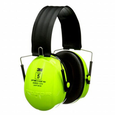 H520FHV PELTOR OPTIME II FOLDING HEADBAND EARMUFF HI VIZ GREEN  32dB CL5