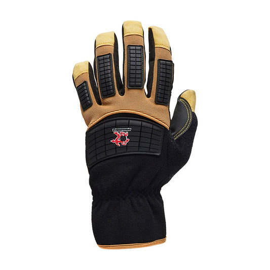 SPARTACUS UTILITY GLOVE GOLD LTHR