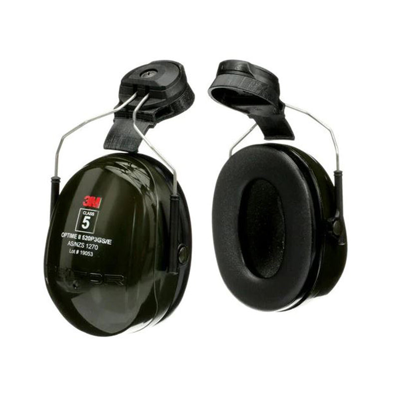 H520P3GS/E 3M PELTOR OPTIME II GREEN CAP ATTACH EARMUFF 29db