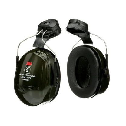H520P3GS/E 3M PELTOR OPTIME II GREEN CAP ATTACH EARMUFF 29db