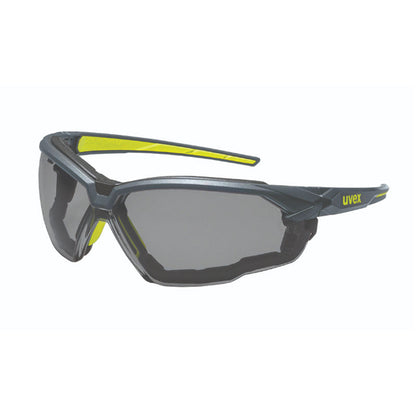 9181-284G UVEX SUXXEED GREY LENS SAFETY GLASSES WITH FOAM SEAL