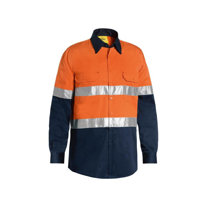 BS6696T BISLEY MENS 3M TAPED COOL HI VIS LIGHTWEIGHT SHIRT