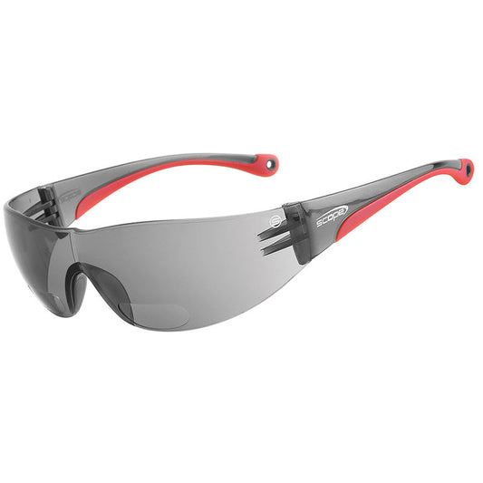 130S-3.0 SCOPE MAX VUE SMOKE +3.0 ANTI FOG ANTI SCRATCH LENS SAFETY GLASSES