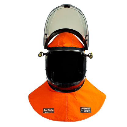 AC520517FL2 GUARDIAN ARC FLASH SWITCHING HOOD LIFT FRONT WITH DUAL FLAHLIGHTS CAT 4, 50 CAL/CM2