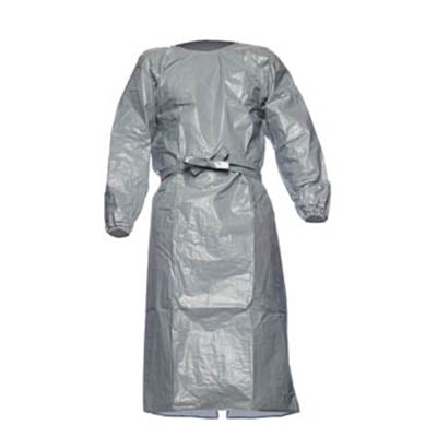 D15546625 DUPONT TYCHEM 6000 F GOWN WITH SLEEVES GREY 2XL CTN = 25