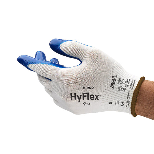 11-900 ANSELL HYFLEX NBR NITRILE PALM COAT NYLON LINED