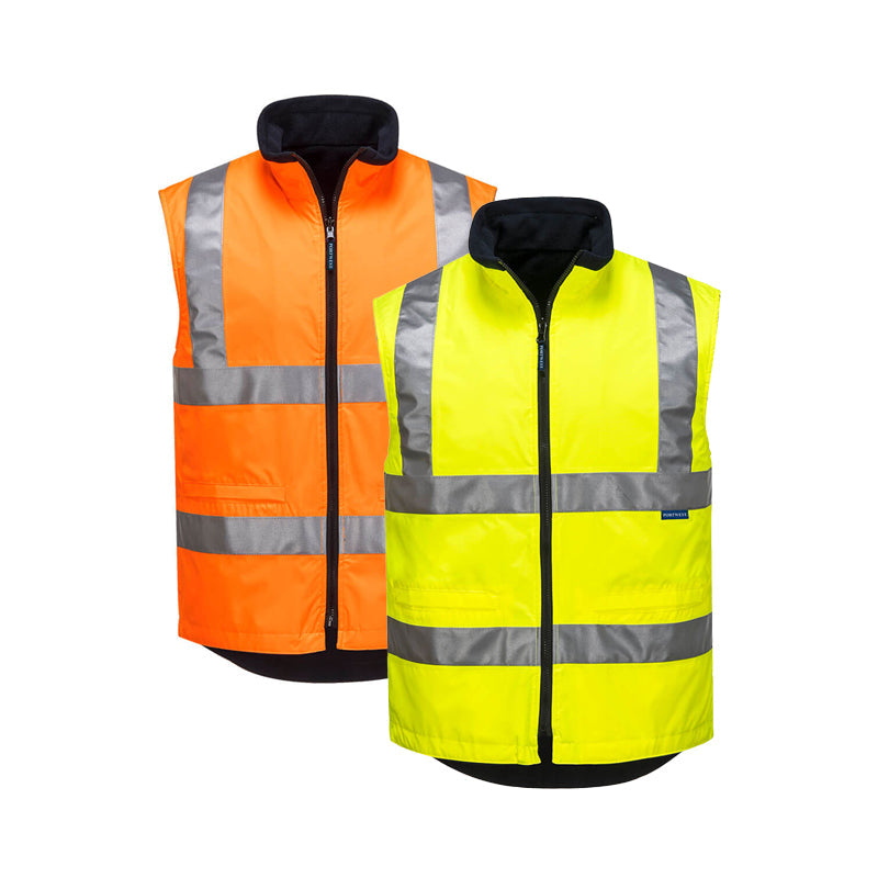 MV214 D/G WPROOF REVERSE FL/LINED VEST TAPED