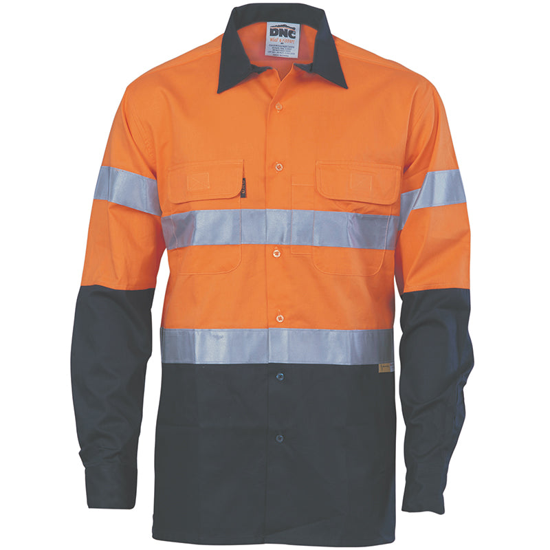 3988 DNC COOL BREEZE LONG SLEEVE WORK SHIRT 3M TAPE
