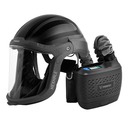 RTC5000 TRIDENT® HEXHALE® PAPR COMPLETE SYSTEM WITH HELMET, FACESHIELD, BLOWER, BATTERY