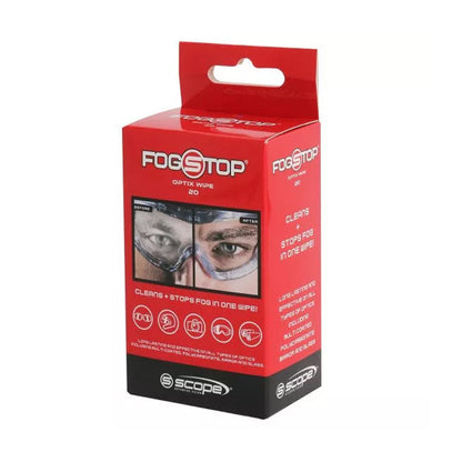 FS-20 SCOPE FOGSTOP OPTIX WIPES – ANTI FOG & ANTI STATIC WIPES BX/20