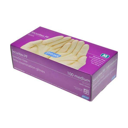 41007 RCR SECURITEX PF LATEX GLOVE POWDER FREE X-LARGE BX=100