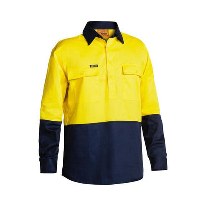 BSC6267 BISLEY CLOSED FRONT COTTON DRILL LONG SLEEVE SHIRT