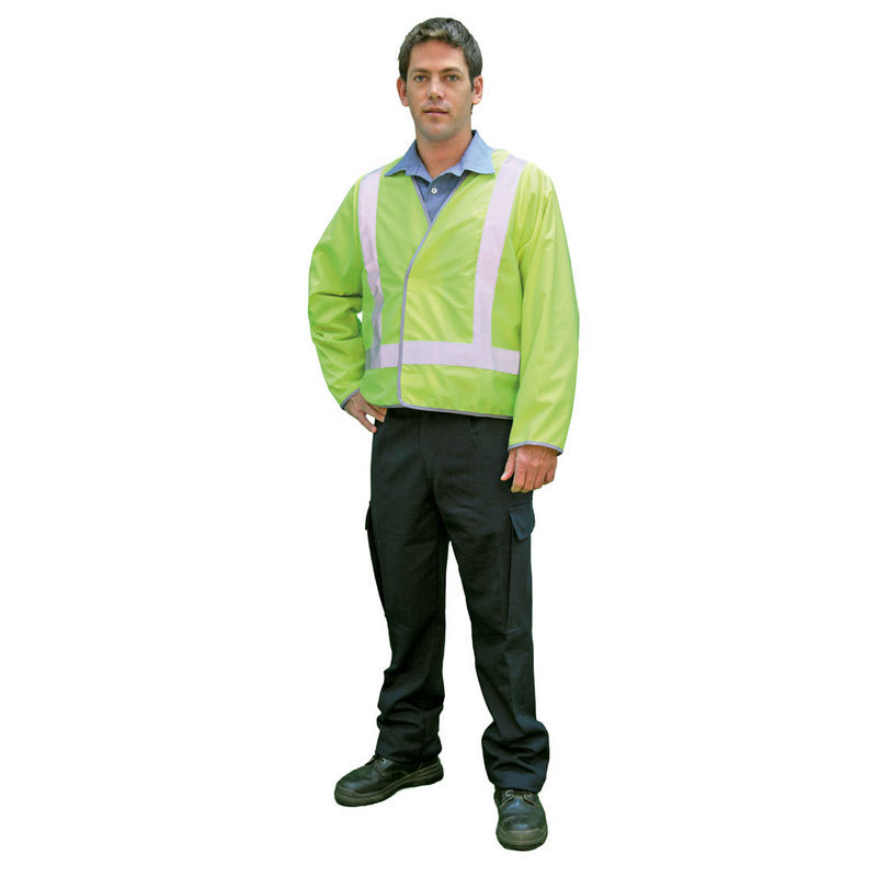 VN68035O GUARDIAN LONG SLEEVE SAFETY VEST WITH 3 REF HOOPS
