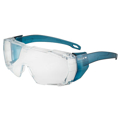 SWIOTN10A BOLLE SWIFT OTG PLATINUM LITE ASAF CLEAR PC  BLUE/CLEAR LENS SAFETY GLASSES PC LITE ASAF BLUE/CLEAR LENS RECYCLED PC FRAME
