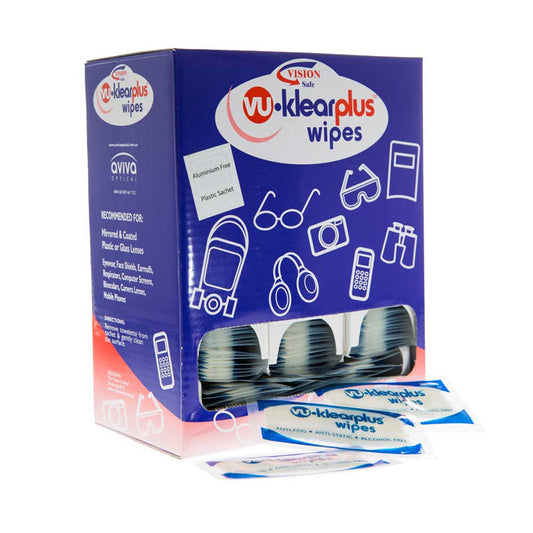 VUKDISP VISION SAFE VU-KLEARPLUS WIPES SACHETS BOX/300