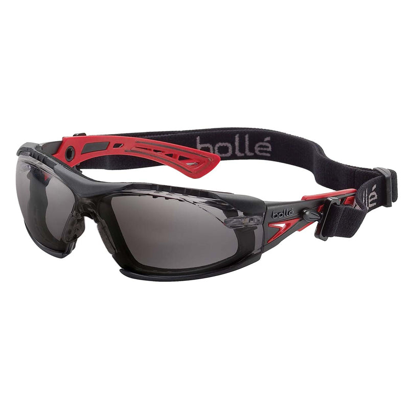 1662302FB BOLLE RUSH+ SEAL PLATINUM SMOKE LENS – GASKET/STRAP SAFETY GLASSES