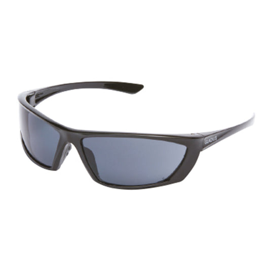 28321 ARMOURWEAR SMOKE GLADIUS BLACK FRAME A/F LENS SAFETY GLASSES