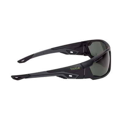 MERPOL BOLLE MERCURO GREY/BLACK TEMPLES GREY POLARISED LENS + SOFT POUCH SAFETY GLASSES