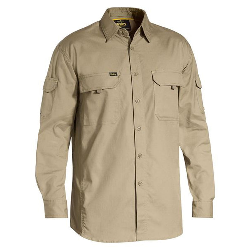 BS6414 BISLEY AIRFLOW RIPSTOP MENS LONG SLEEVE SHIRT