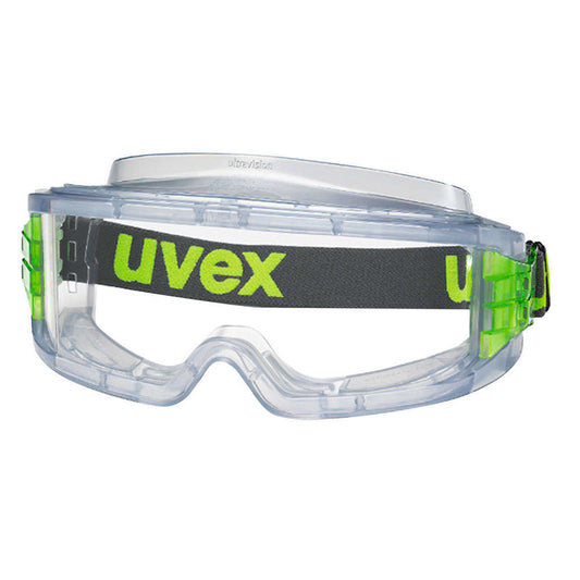 9301-305 UVEX ULTRAVISION VENTED POLY ANTI-FOG CLEAR LENS SAFETY GOGGLES